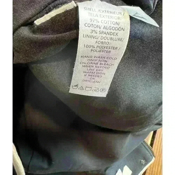 ANN TAYLOR LOFT Black Beige Striped Pencil Skirt Flat Front Size 6 - Picture 9 of 9